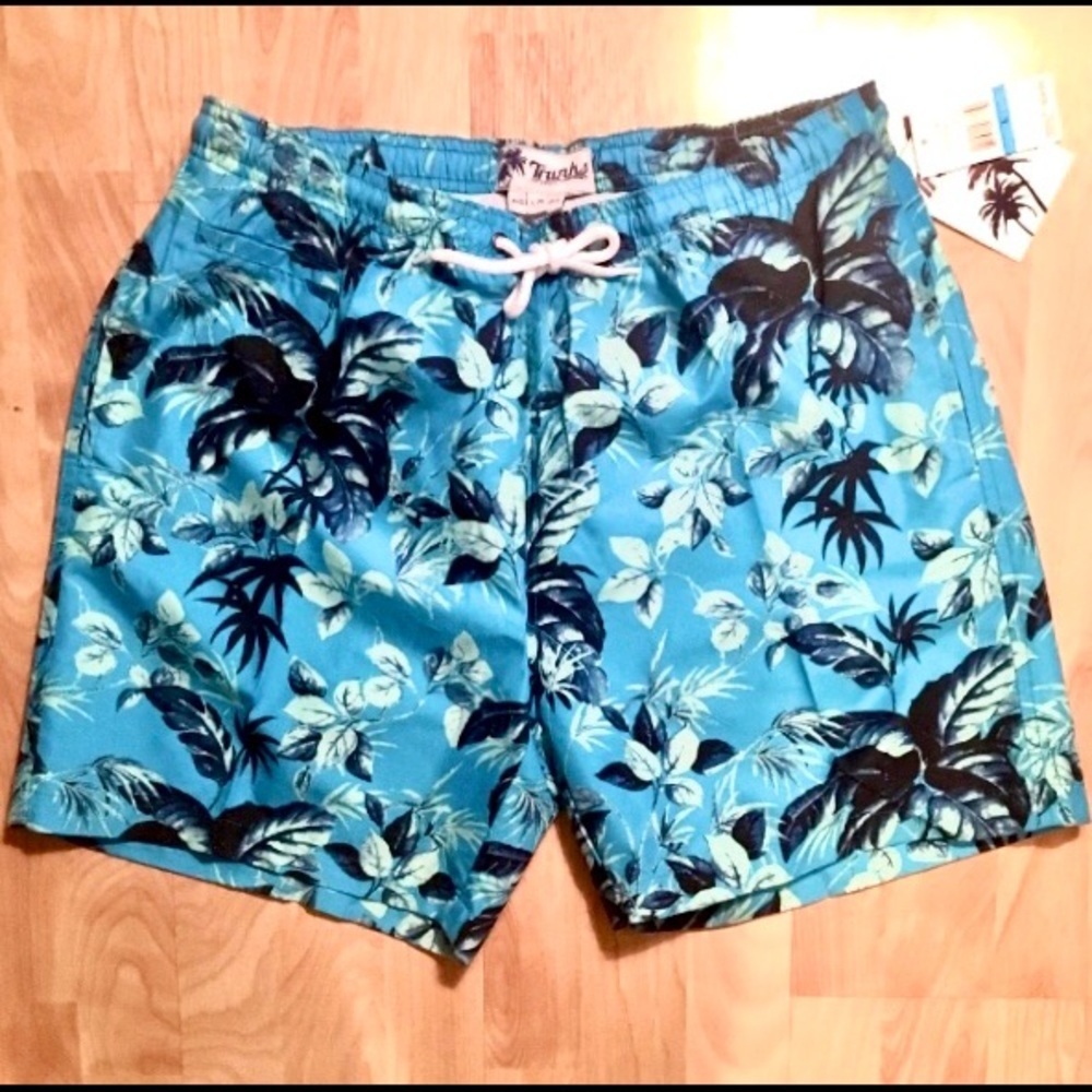 TRUNKS SWIM & SURF San O short Waterleaf print L